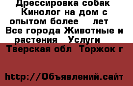 Дрессировка собак (Кинолог на дом с опытом более 10 лет) - Все города Животные и растения » Услуги   . Тверская обл.,Торжок г.